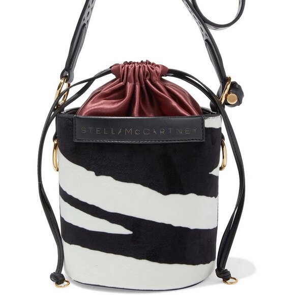 Stella McCartney Handbags - NEW STELLA MCCARTNEY Velvet Bucket Bag | Zebra Print Street Style Icon